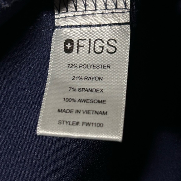 Figs Technical Collection Casma Three Pocket Scrub Top RN Healthcare Women Sz S - Picture 9 of 9